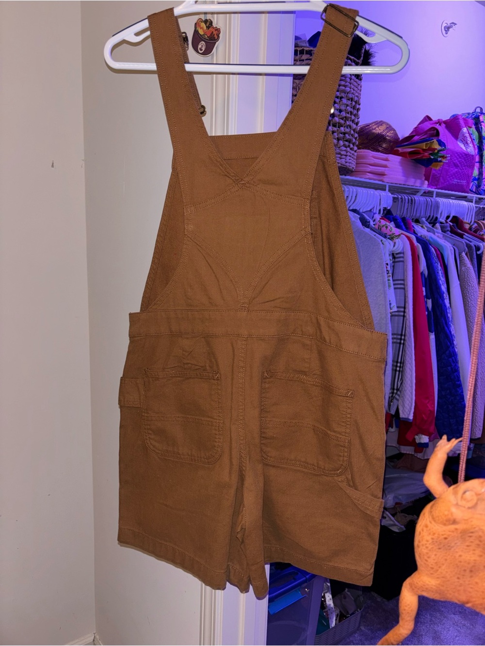 Carhartt Brown Short Overall Shorts - Picture 2 of 3